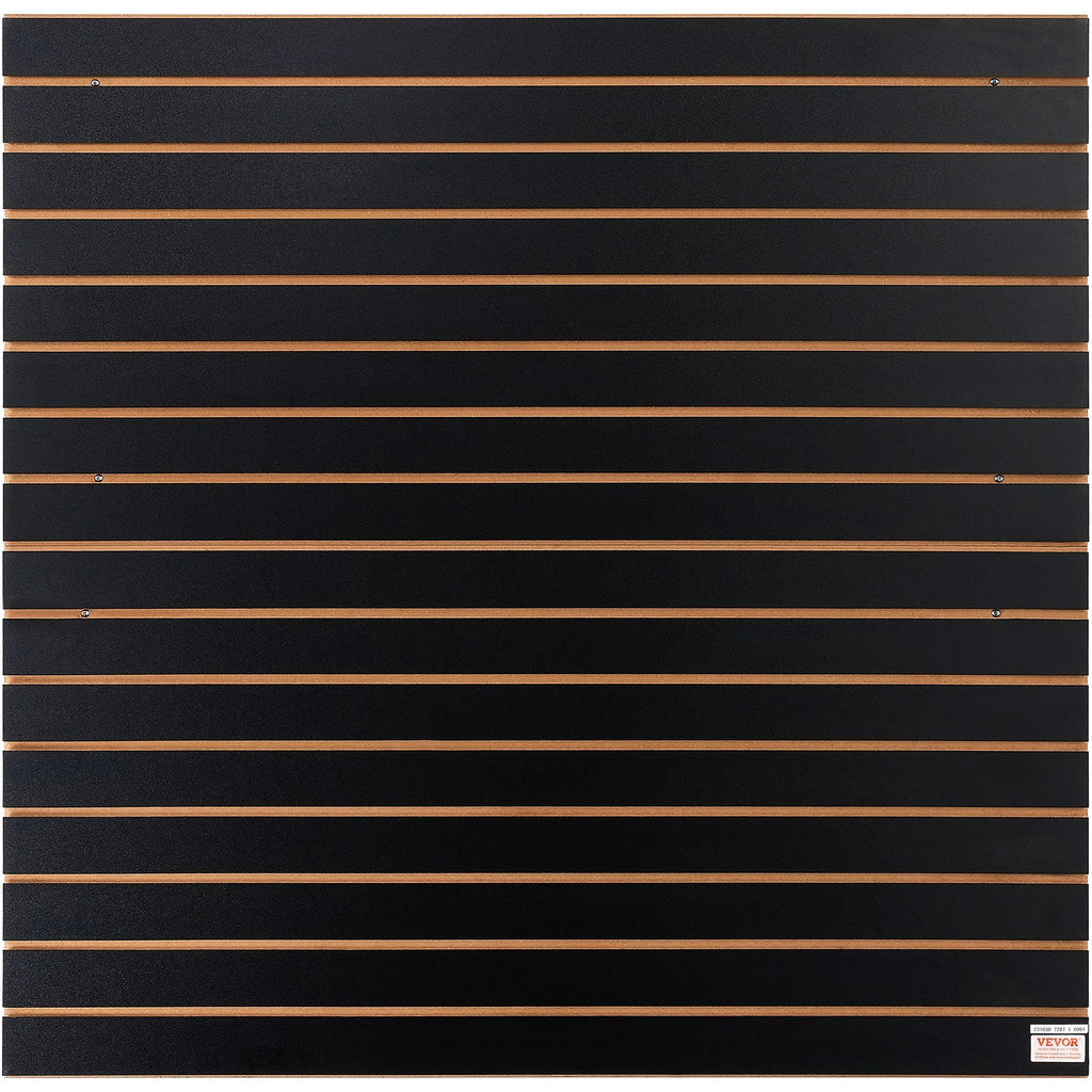 Slatwall Panels, 4 Ft X 2 Ft Black Garage Wall Panels , Heavy Duty Garage Wall Organizer Panels Display For Retail Store, Garage Wall, And Craft Storage Organization