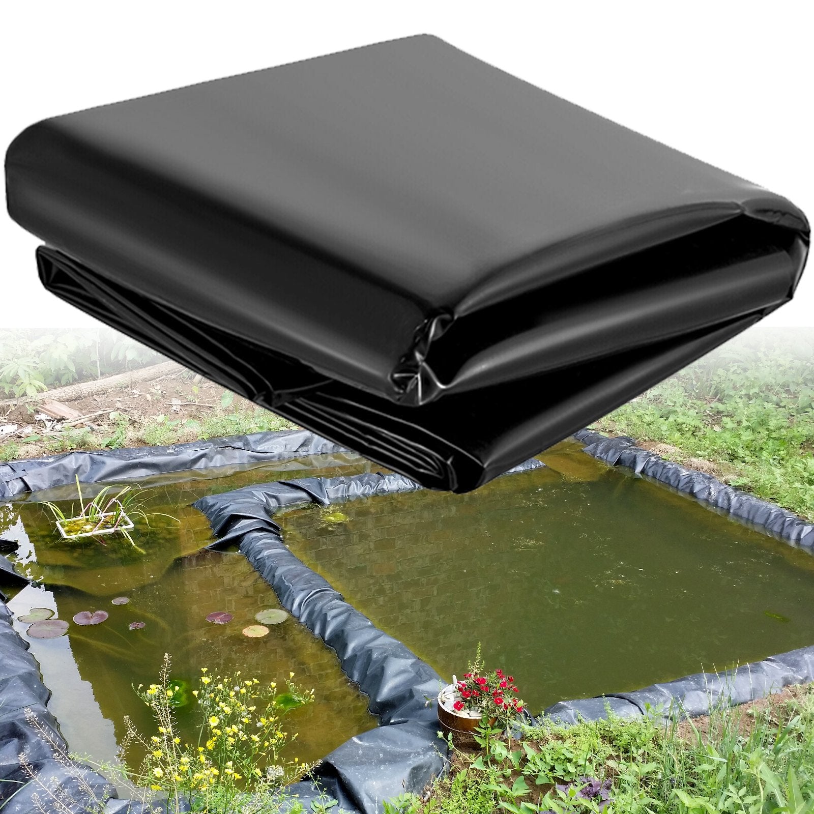 LLDPE Pond Liner 20x25 Ft, Pond Liner 20 Mil, Fish Pond Liners For Waterfall, Pond And Fish Ponds