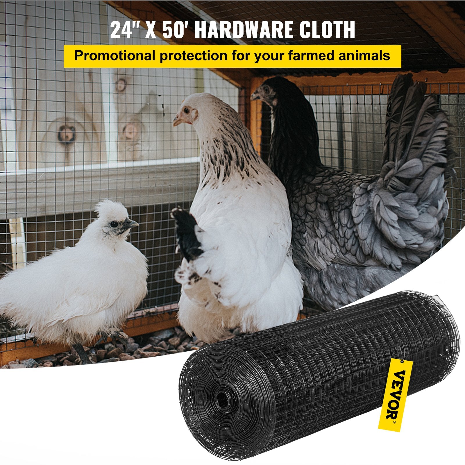 Welded Wire Fence Vinyl Coated Chicken Rabbit Mesh