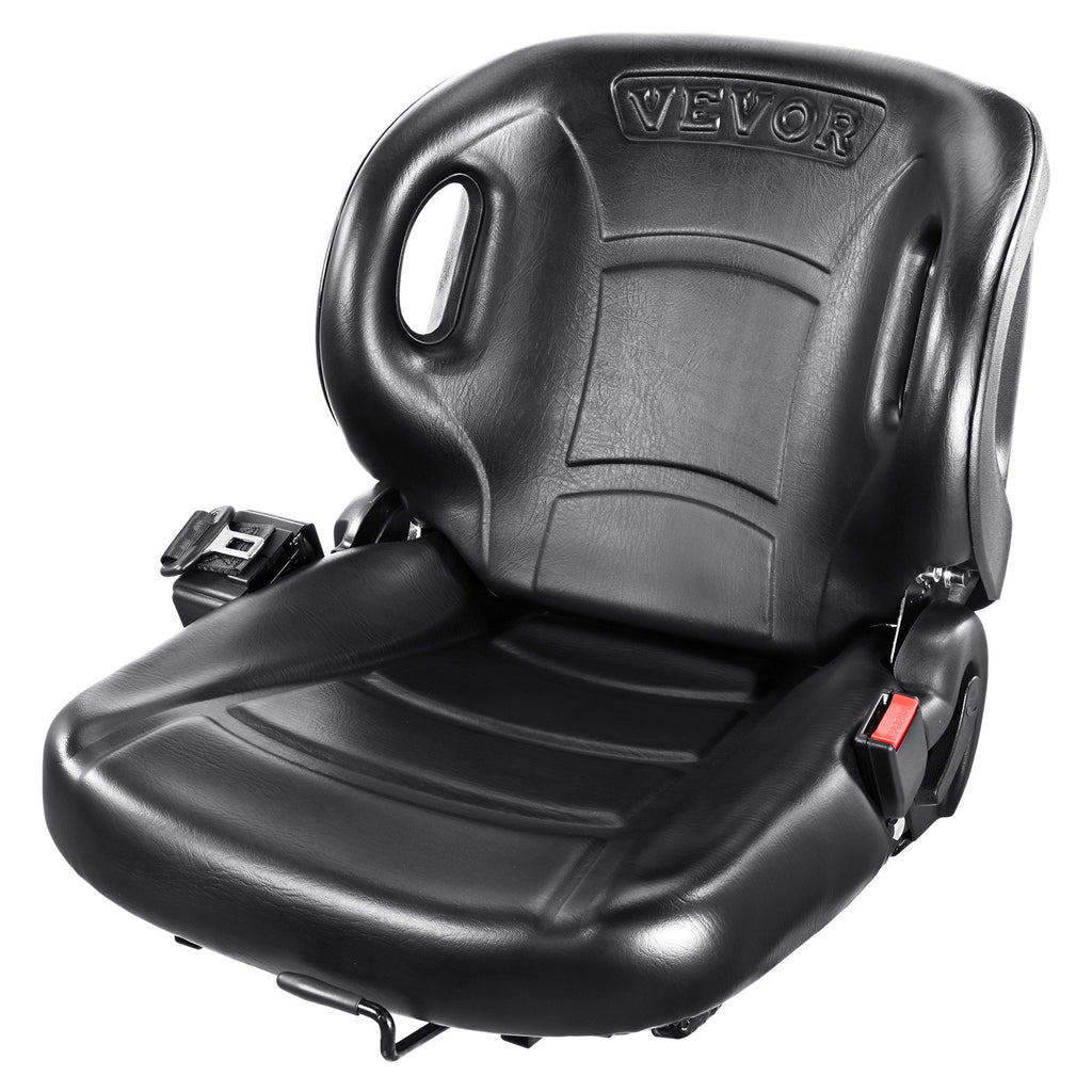 Universal Forklift Seat,Tractor Seat With Adjustable Angle Back, Micro Switch And Seatbelt,Wrap-around Forklift Seat For Tractor Loader Excavator