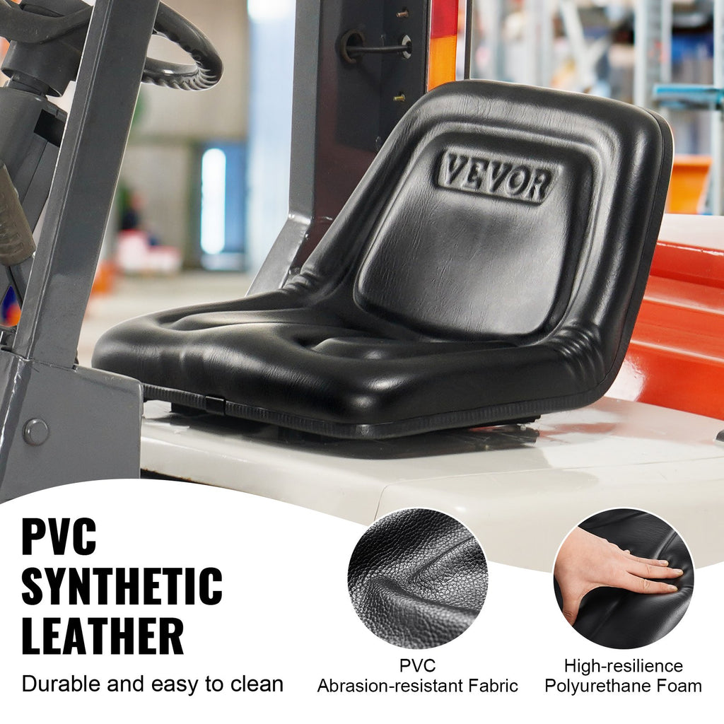 Universal Tractor Seat, Lawn Mower Seat With Micro Switch And Drainage Holes, 6.3-11.8 Inch Extended Slot Tractor Seat For Tractor Loader Excavator