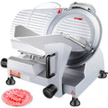 240W Commercial Meat Slicer, Electric Deli Food Slicer, Carbon Steel Blade Electric Food Slicer, 350-400RPM Meat Slicer, 0 - 0.47 Inch Thickness Adjustable For Commercial And Home Use