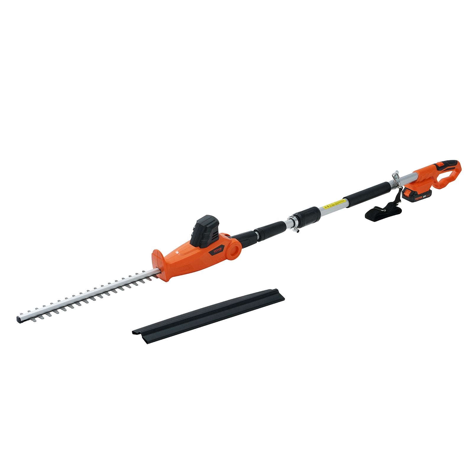 20V Cordless Hedge Trimmer, 18 Inch Double-edged Steel Blade, Pole Hedge Trimmer Kit 20V Battery, Fast Charger Included, Telescoping Design For High Branches
