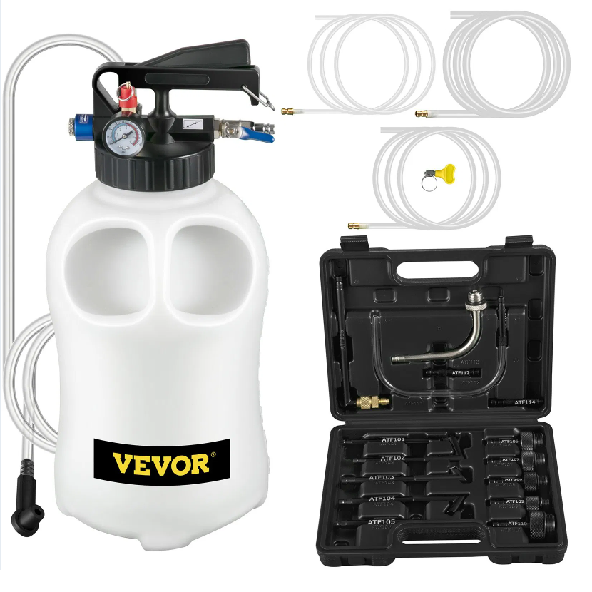 Transmission Fluid Pump 2 Way Manual ATF Refill System Dispenser, Oil And Liquid Extractor 10 Liter Large Capacity