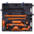 12 Ton Porta Power Kit, Hydraulic Ram With With 4.6 Ft 1.4 M Oil Hose, Portable Hydraulic Jack With Storage Case For Automotive, Garage, Farm, Mechanic