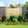Natural Rolled Bamboo Fence Bamboo Panel 4 Ft H X 6 Ft L X 0.75 In D.