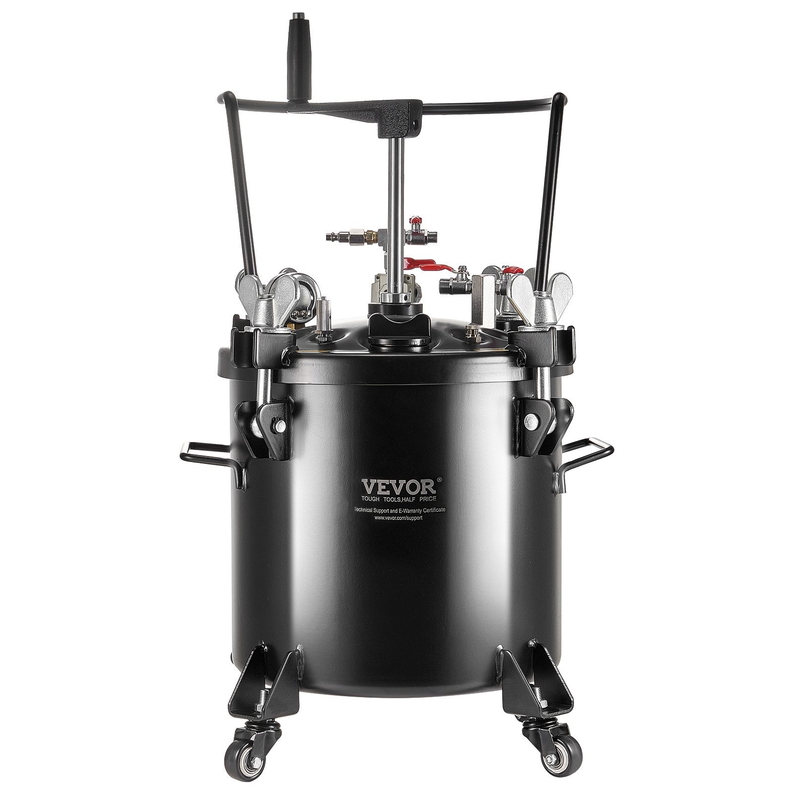 Spray Paint Pressure Pot Tank 20L 5gal With Casters Leak Repair Sealant