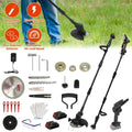 3-in-1 Cordless Electric Pole Saw & Mini Chainsaw & Grass Trimmer Kit With Adjustable Length 2Pcs 21V 1500mAh Batteries 4in 6in Chains Saw Blade 5Pcs Plastic Blades