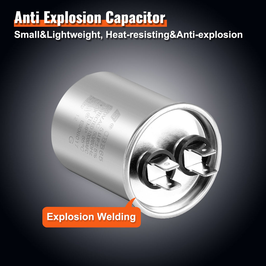 Condenser Fan Motor 5KCP39BGS069S, 5KCP39BGY915S,1100RPM, OEM Standard Upgraded Replacement Condenser Motor Reversible Rotating, Explosion-proof CBB65