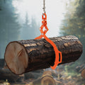 28in Log Lifting Tongs 2 Claw  Solid Steel Log Grapple Swivel Log Lifter