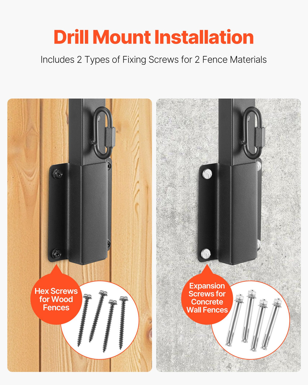 Fence Post Extender 8 Packs 23.8 In Surface Mounted Fence Height Extension Arms