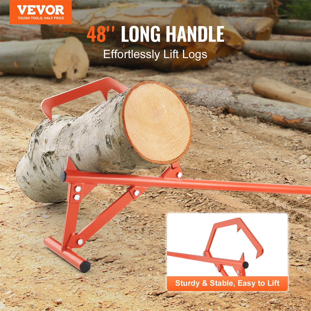 Timberjack 46.5 In Heavy Duty Log Lifter For Max 25in Dia Logs Rolling
