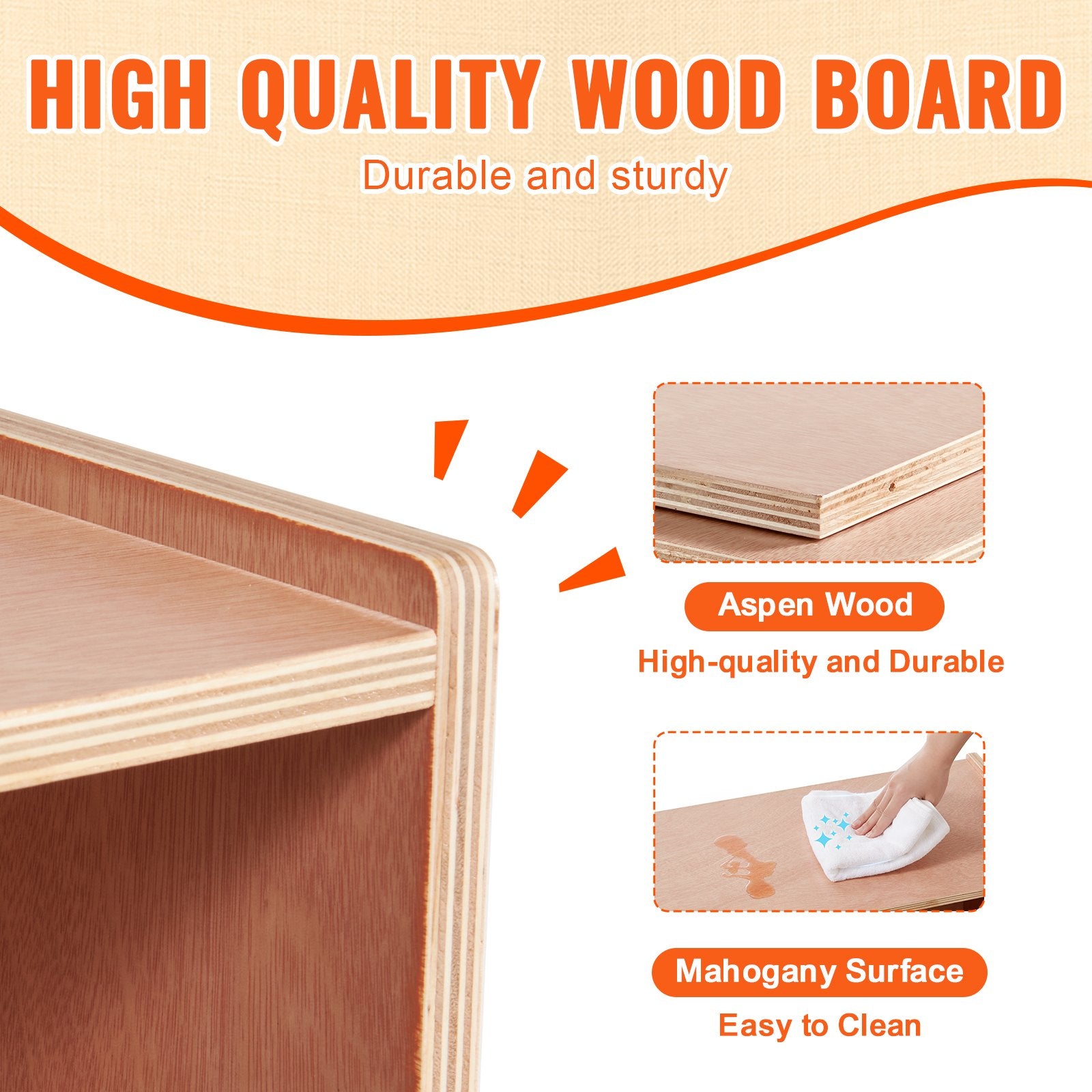 Cubby Mobile Tray Storage Cabinet, 5-Compartment Cubby Storage Shelf, Cubby Storage Cabinet 2-shelf, Classroom Cubbies, Classroom Furniture For Home, Daycare And Preschool, Natural
