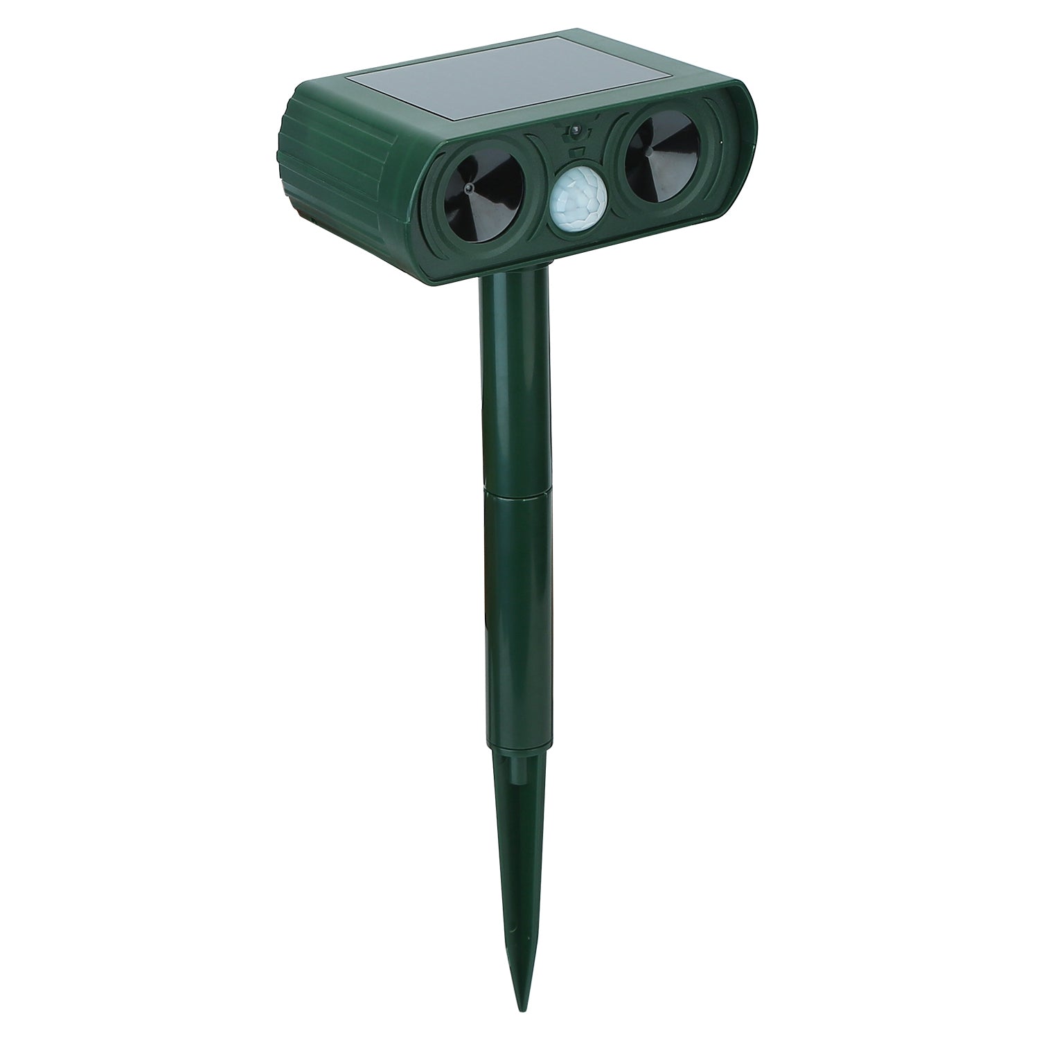 1Pc Ultrasonic Animal Repeller Solar Powered Motion Sensor Repellent IPX4 Waterproof Outdoor For Summer Spring Farm Garden Yard Repelling Deer Raccoon Cat Dog Rabbit Squirrel Bird