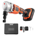 Cordless Metal Nibbler, With 18 V 2000 MAh Battery, 1200 RPM Brushless Motor, Electric Nibbler Metal Cutter With Plastic Carrying Case For Cutting Stainless Steel, Aluminum, And Copper Sheet