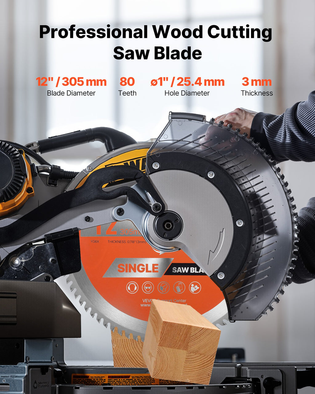 Circular Saw Blade Wood Cutting Blade For Circular Saw 12 Inch 80 Teeth