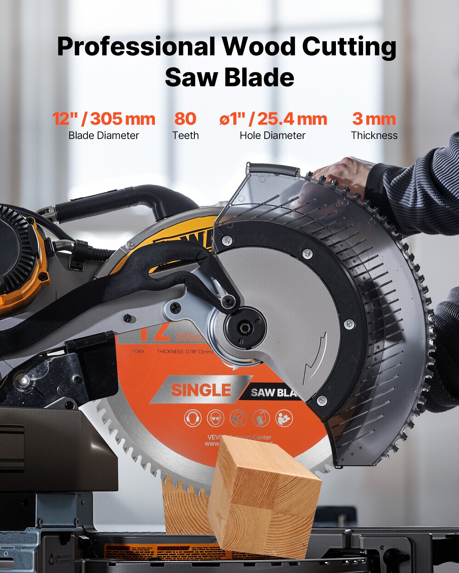 Circular Saw Blade Wood Cutting Blade For Circular Saw 12 Inch 80 Teeth