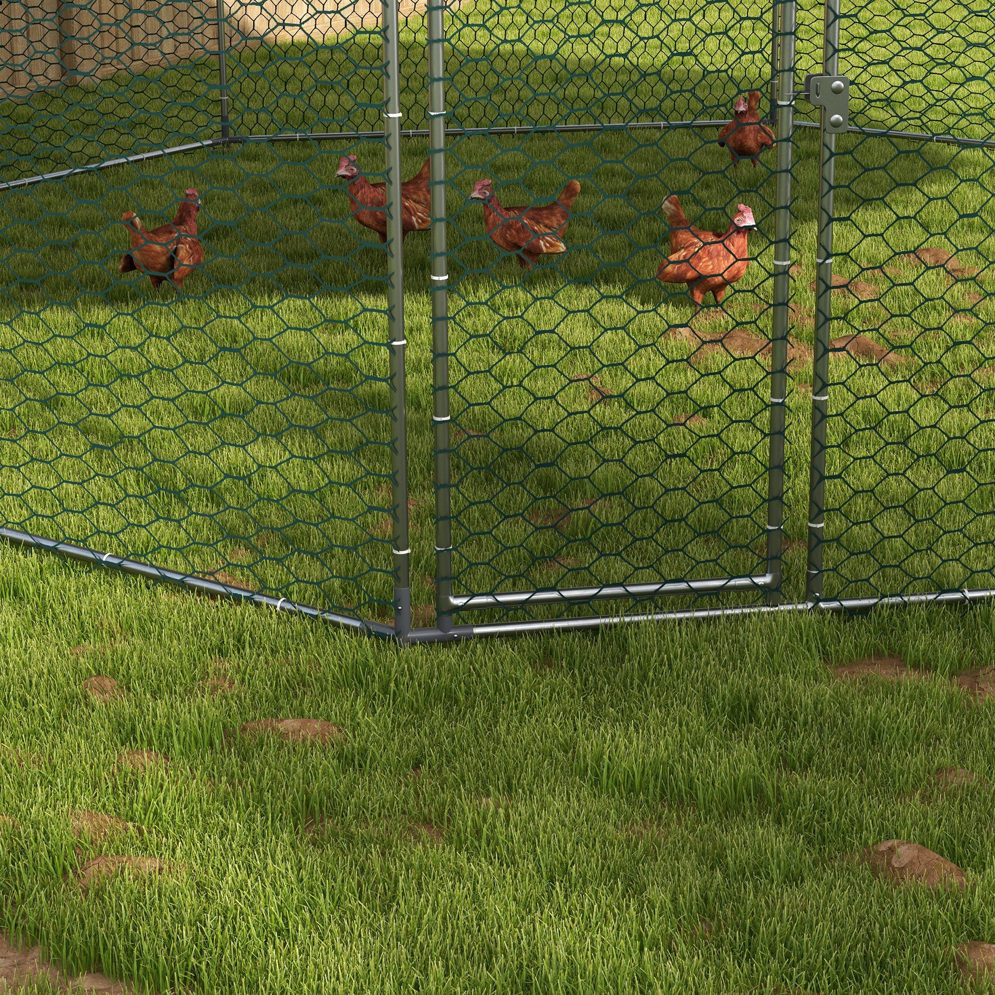 Chicken Run for 19-25 Chickens with Cover