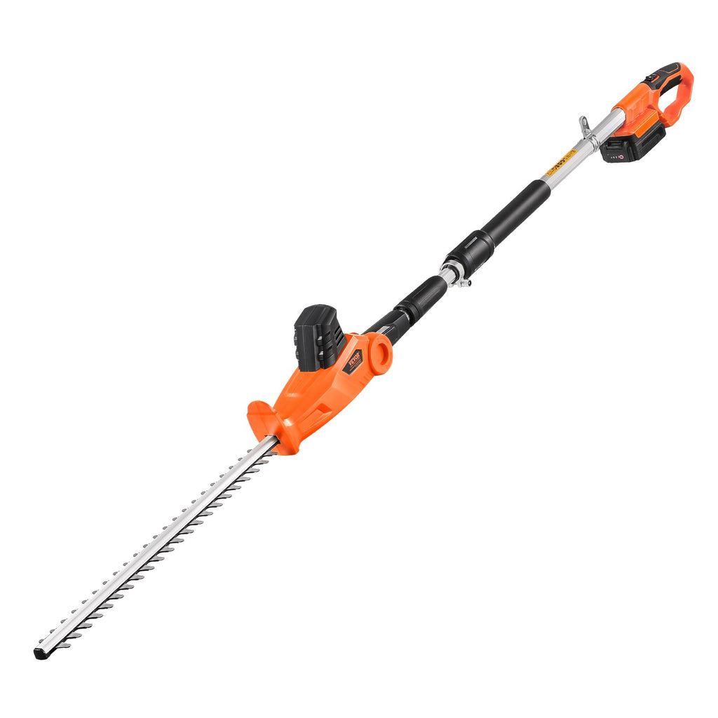 Cordless Electric Hedge Trimmer 20V 1200RMP With 20in Blade Extendable Trimmer