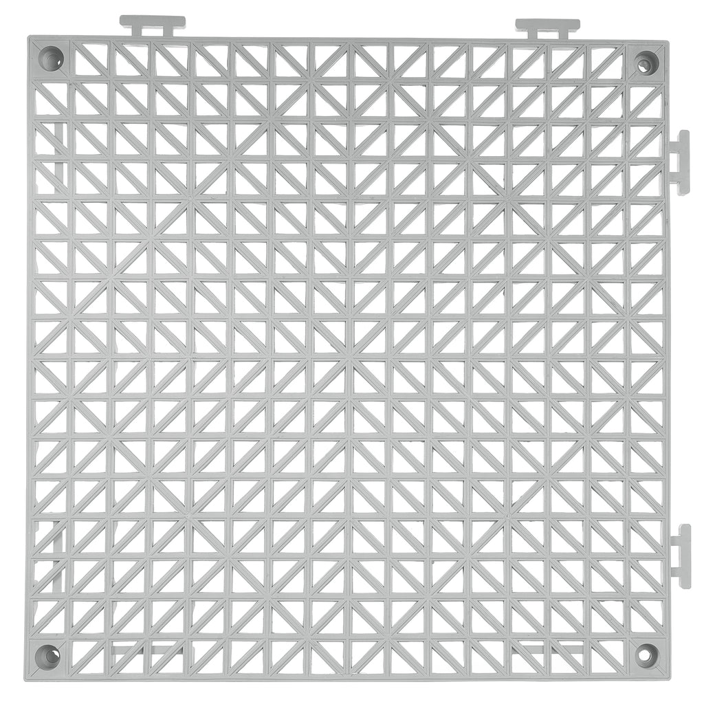Interlocking Tile 50PCS Gray, Drainage Tiles Splicing, Soft PVC Interlocking Drainage Floor Tiles, Non-Slip Drainage Holes For Restroom, Bathroom, Kitchen, Pool, Wet Areas