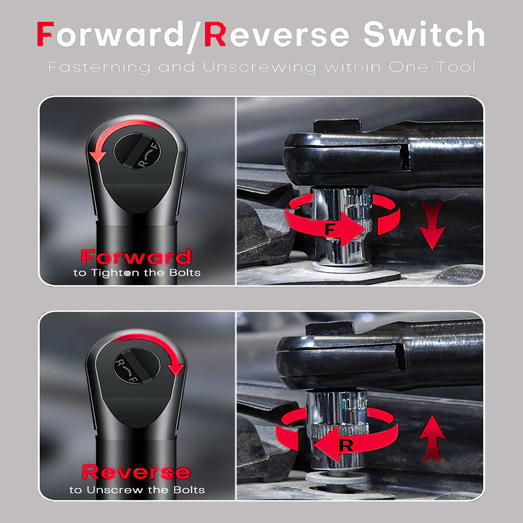 TQUAGGA Cordless Electric Ratchet Wrench Set, 12V, 45ftlbs,Variable Speed Power Ratchet Wrench,with Batteries2,Automotive Repair Tools, Electric Tools Cordless,Hardware,Impact,Heavy Duty