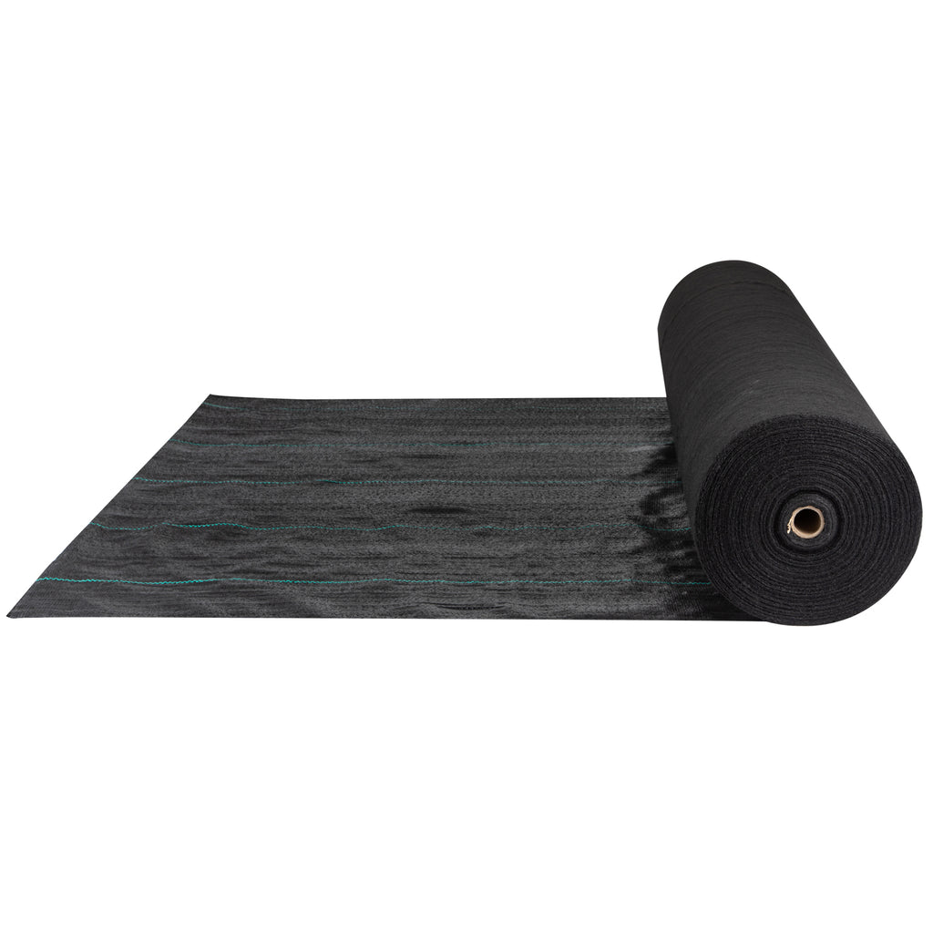 Weed Barrier, 5.8oz Landscape Fabric, 4ft X 300ft Cover Mat Heavy Duty Woven Grass Control Geotextile For Garden, Patio, Black