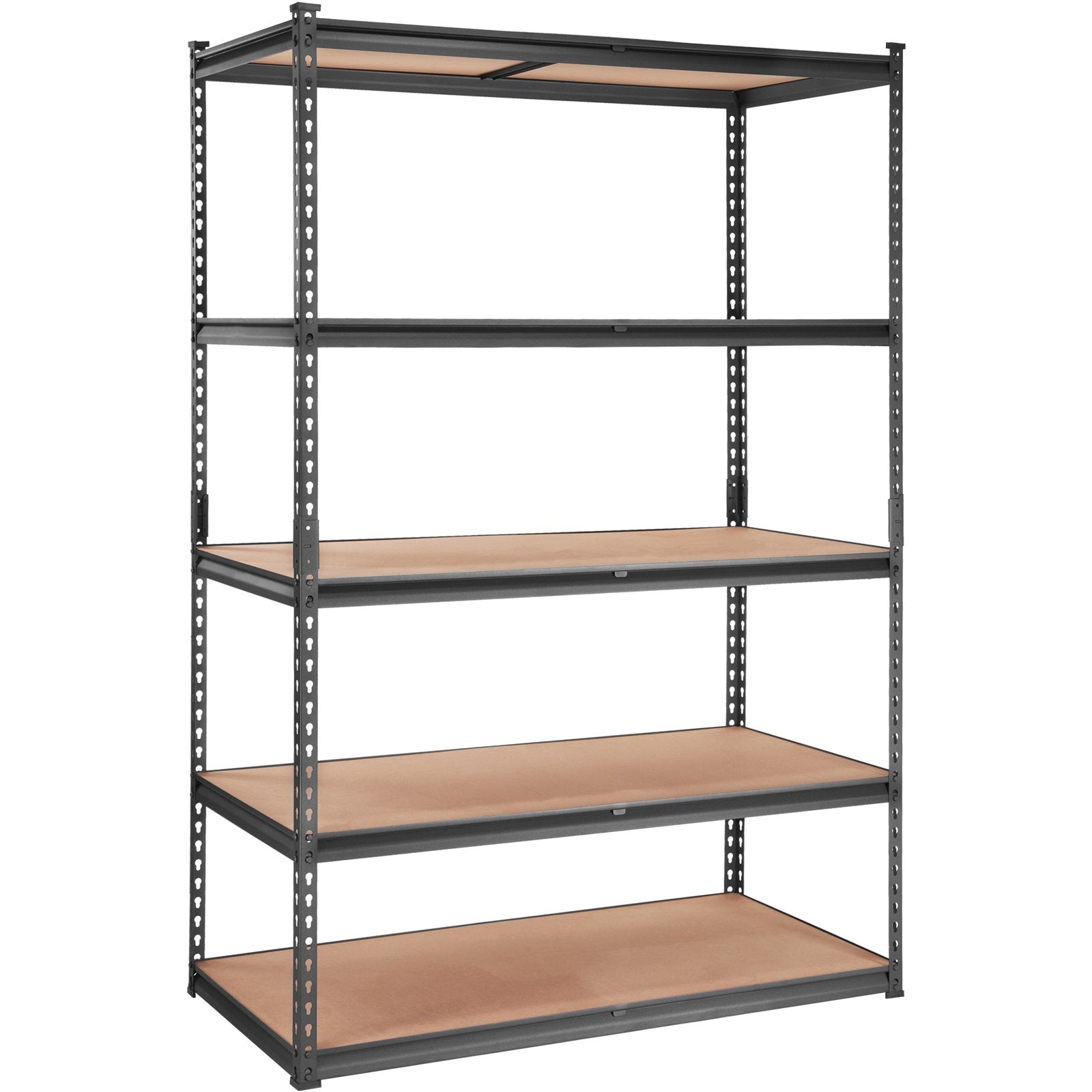 Storage Shelving Unit, 5-Tier Adjustable, 2000 Lbs Capacity, Heavy Duty Garage Shelves Metal Organizer Utility Rack, Black, For Kitchen Pantry Basement Bathroom Laundry