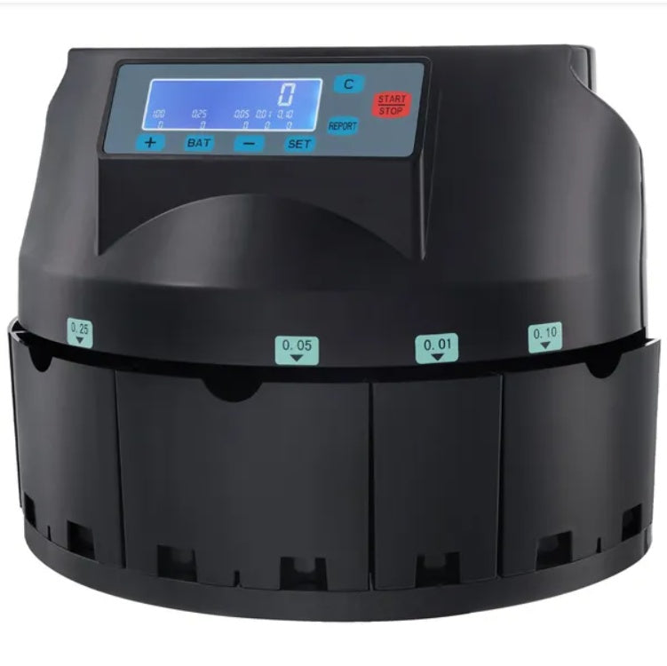 USD Coin Sorter Coin Counter Wrapper And Roller 300 Coins Min LCD Display