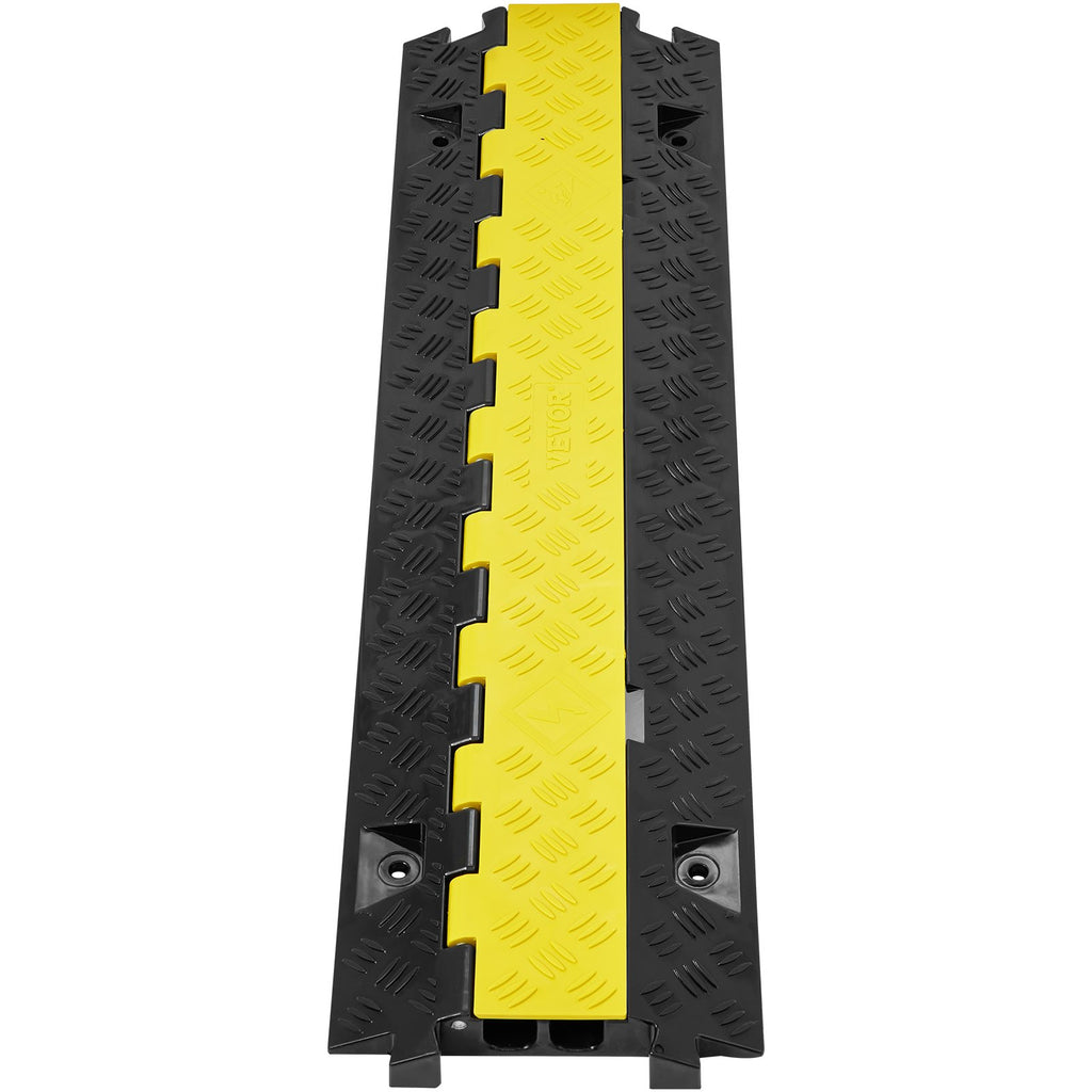 2 Channel Cable Protector Ramp 22000 Lbs Load TPU Wire Cable Cover Ramp