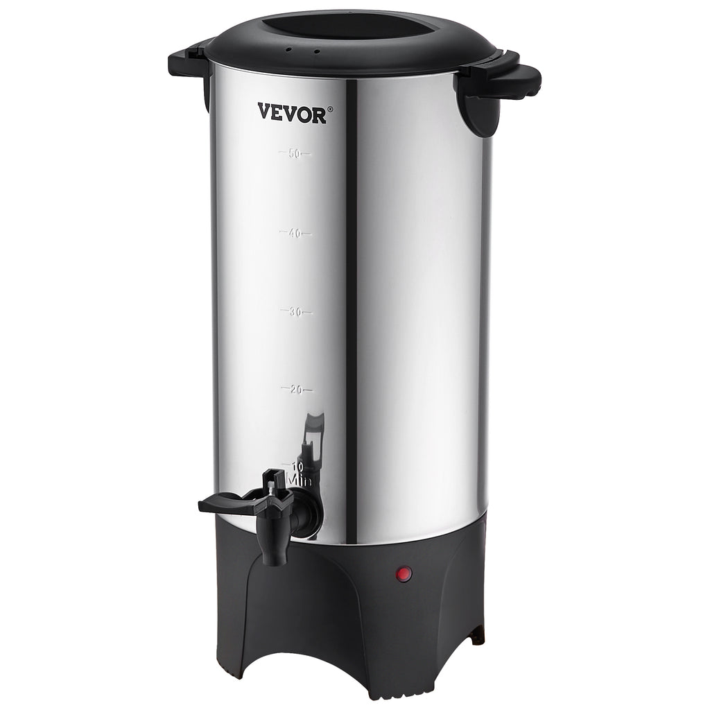 Commercial Coffee Urn 50 Cup Stainless Steel Coffee Dispenser Fast Brew
