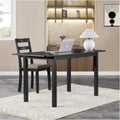 59 Extendable Dining Table, Modern House Dining Room Table For 4-8, Wooden Kitchen Table , Dining Room, Working Office, Home Living Room Furniture For Small Space, Black