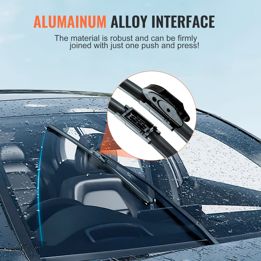 24 Rubber Wiper Blades, 61 Cm Universal Replacement Wind Shield Wiper