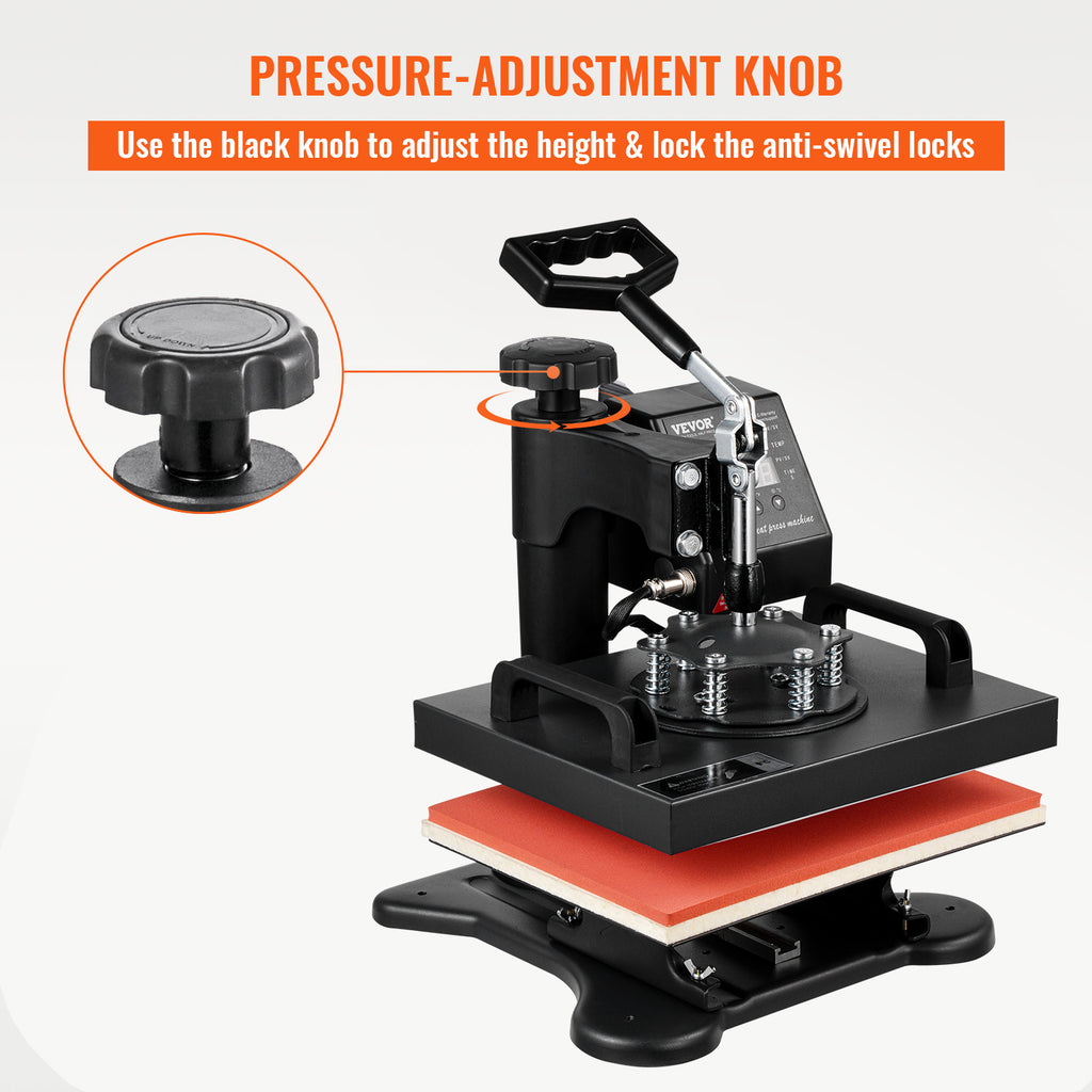 Heat Press, 12x10Inch T-Shirt Press Machine, T-shirt Press Heat Press 30x23cm Printing Machine Heat Transfer Sublimation Machine For T-shirts