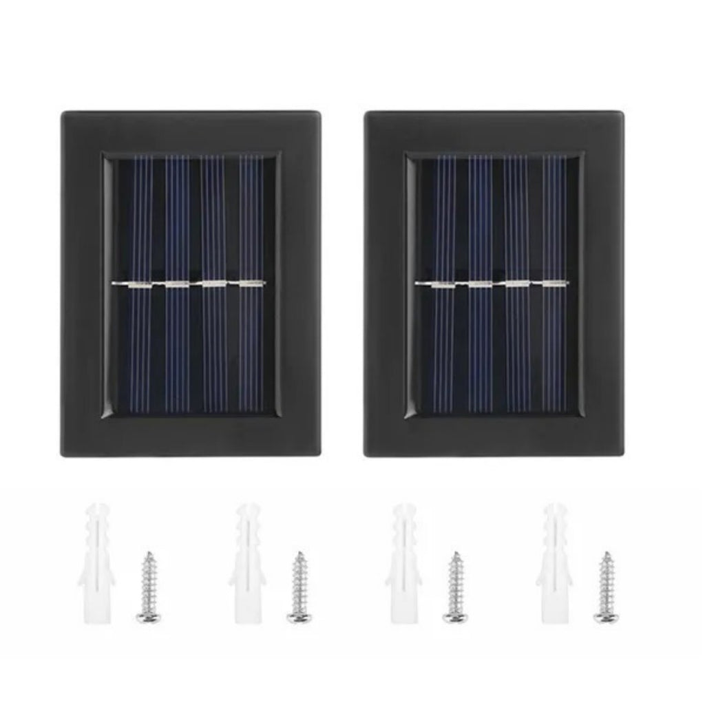 Outdoor Solar Deck Lights Path Garden Patio Pathway Stairs Step Fence Lamp 2pcs