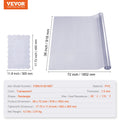 Clear Table Cover Protector, Table Cover, 1.5 Mm Thick PVC Plastic Tablecloth, Waterproof Desktop Protector For Writing Desk, Coffee Table, Dining Room Table