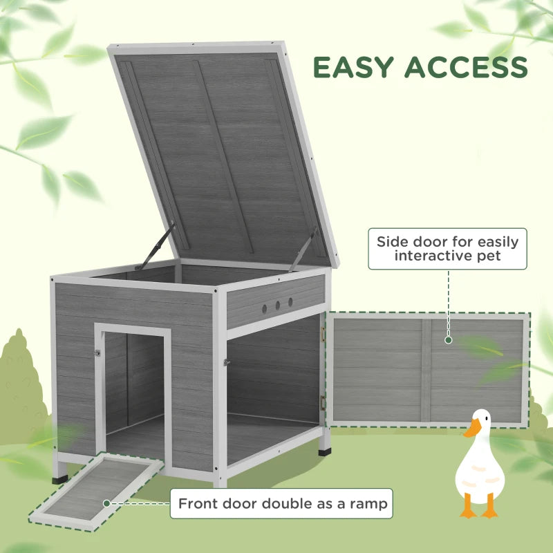 Duck Coop With Openable Roof