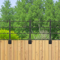 Fence Post Extender 8 Packs 23.8 In Surface Mounted Fence Height Extension Arms