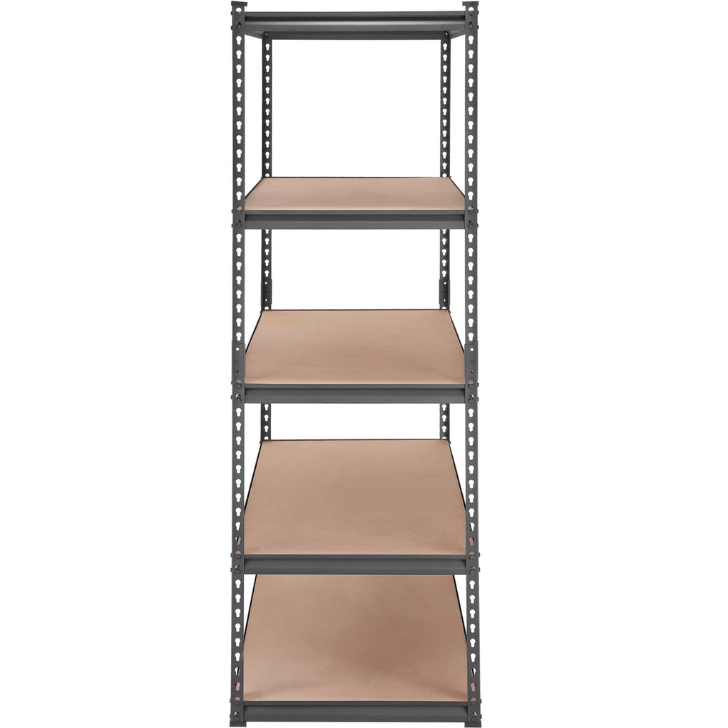 Storage Shelving Unit, 5-Tier Adjustable, 2000 Lbs Capacity, Heavy Duty Garage Shelves Metal Organizer Utility Rack, Black, For Kitchen Pantry Basement Bathroom Laundry