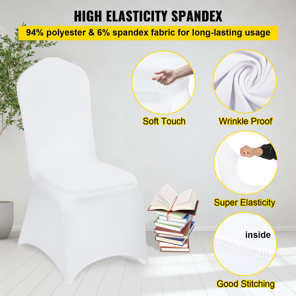 Stretch Spandex Folding Chair Covers, Universal Fitted Chair Cover, Removable Washable Protective Slipcovers, For Wedding, Holiday, Banquet, Party, Celebration, Dining