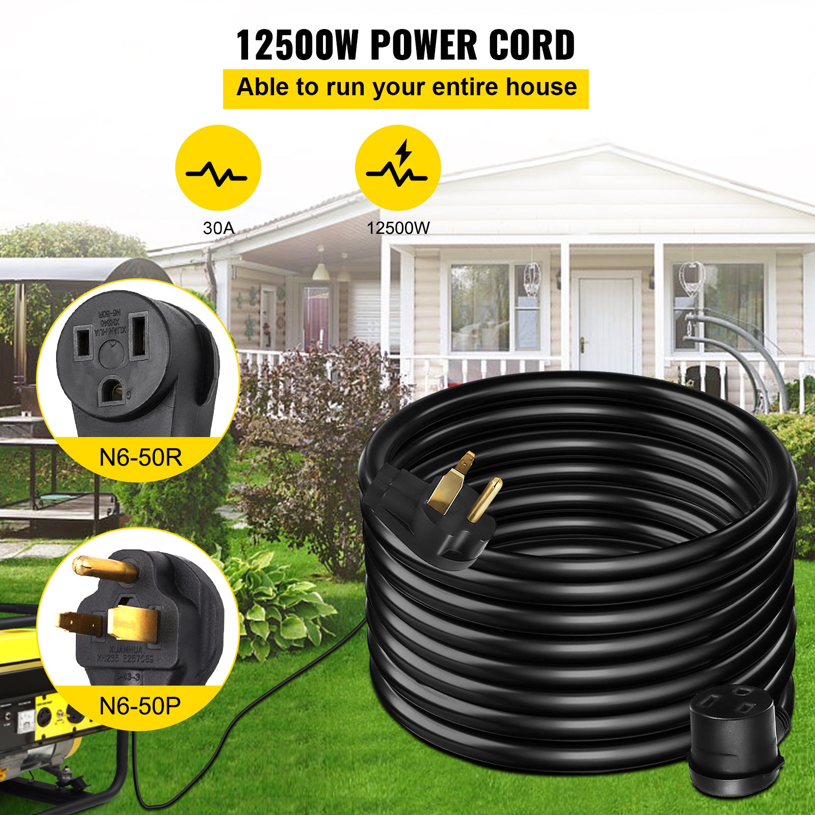 Welding Extension Cord 50ft MIG TIG Plasma Welding Cord 30A Extension Cord For Portable Welders