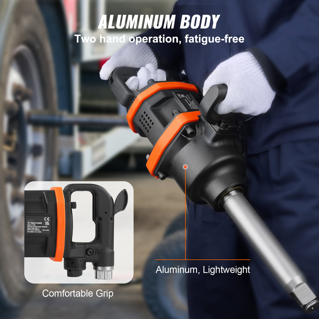 1 Inch Air Impact Wrench, Up To 3160 Ft-lbs High Reverse Torque Output 1inch Pneumatic Impact Gun