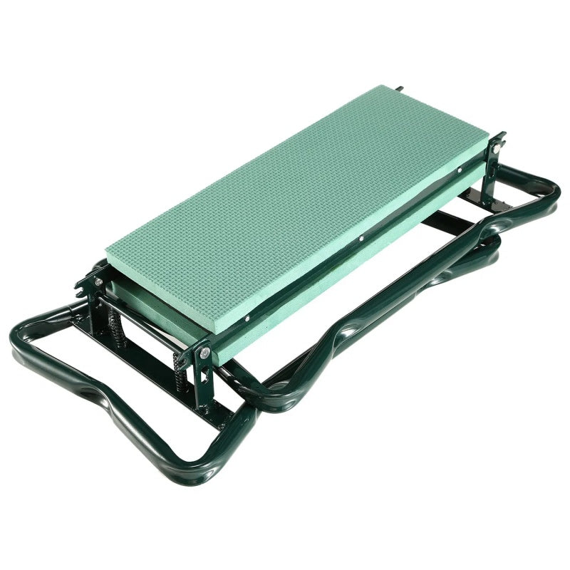 Foldable Farm Kneeler Seat With Kneeling Soft Cushion Pad Tools Pouch Portable Gardener