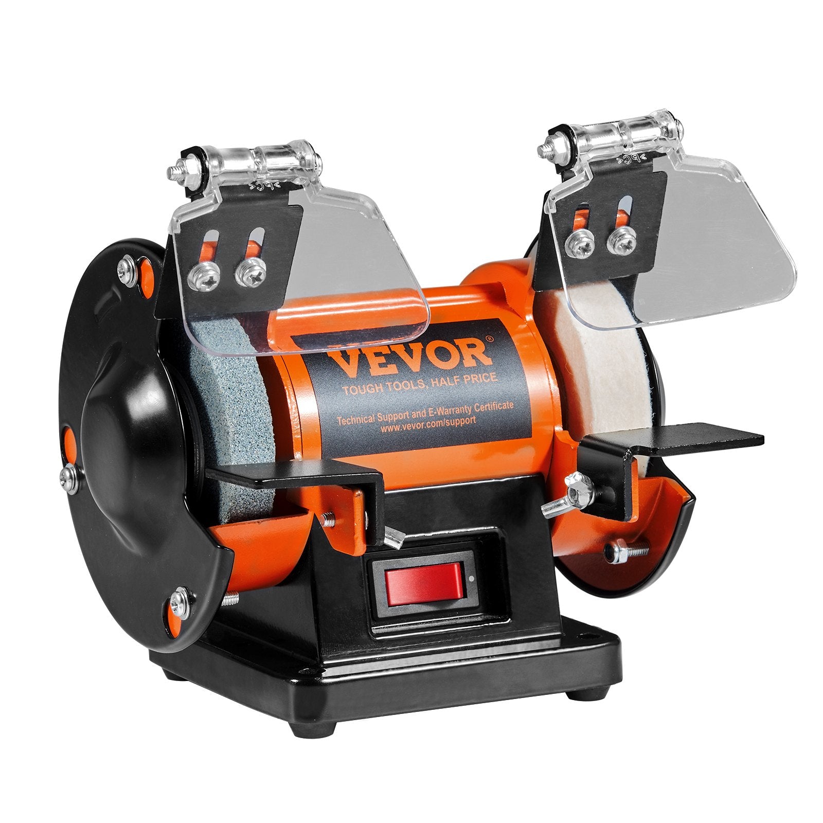 Bench Polisher & Buffing Machine For Metal Jewelry Wood - With Wool & Abrasive Wheels, 100 Tools, 3590RPM