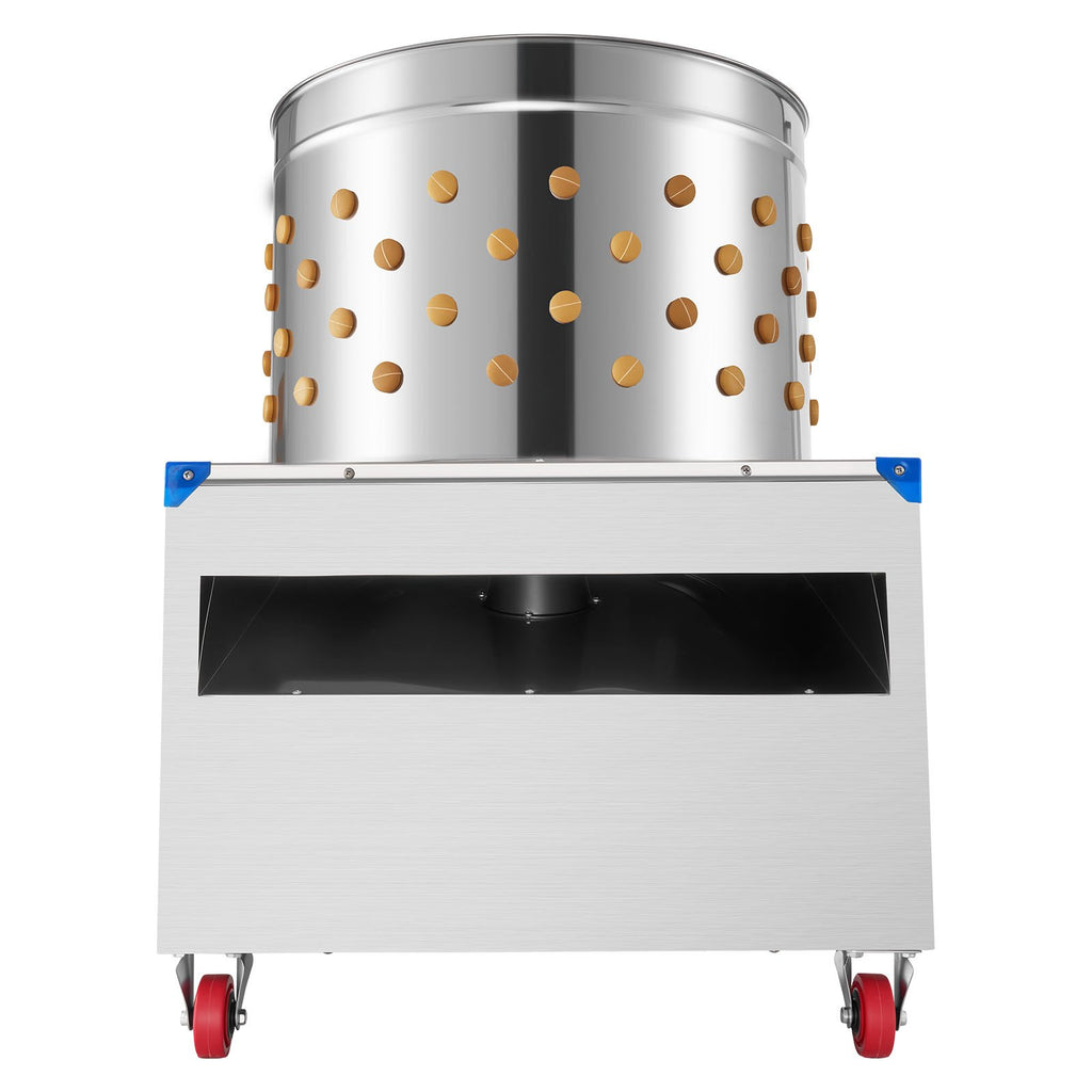 Chicken Plucker Machine, 23.6 In Drum, 2200W & 240RPM Electric Chicken Plucking Machine With 119 Soft Fingers & Transport Wheels, Stainless Steel Feather Remover For Processing 2-4 Chicks Once