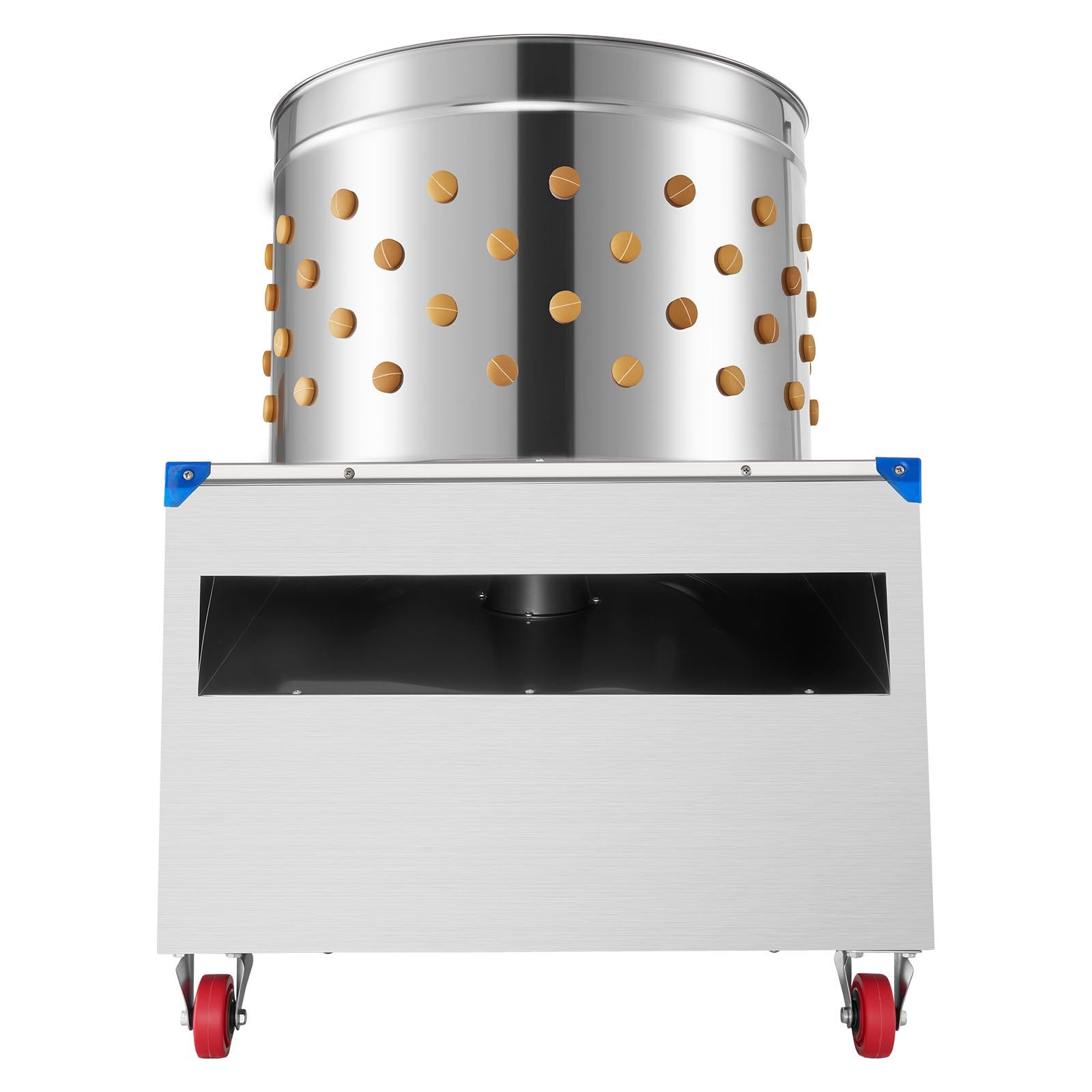 Chicken Plucker Machine, 23.6 In Drum, 2200W & 240RPM Electric Chicken Plucking Machine With 119 Soft Fingers & Transport Wheels, Stainless Steel Feather Remover For Processing 2-4 Chicks Once
