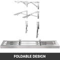 Concession Shelf 48L X 12W Inch Stainless Steel Drop Down Folding Serving Food Shelf Stand Serving For Concession Trailer Serving Window