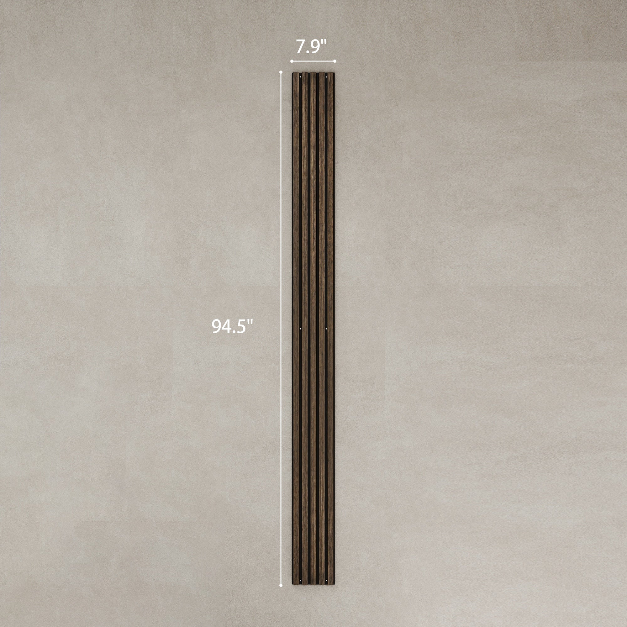 95" X 8" Wood Panels For Wall, 4 Pack Acoustic Panels, Sound Absorbing Slat Wall For Interior Wall Decor, Home, Walnut