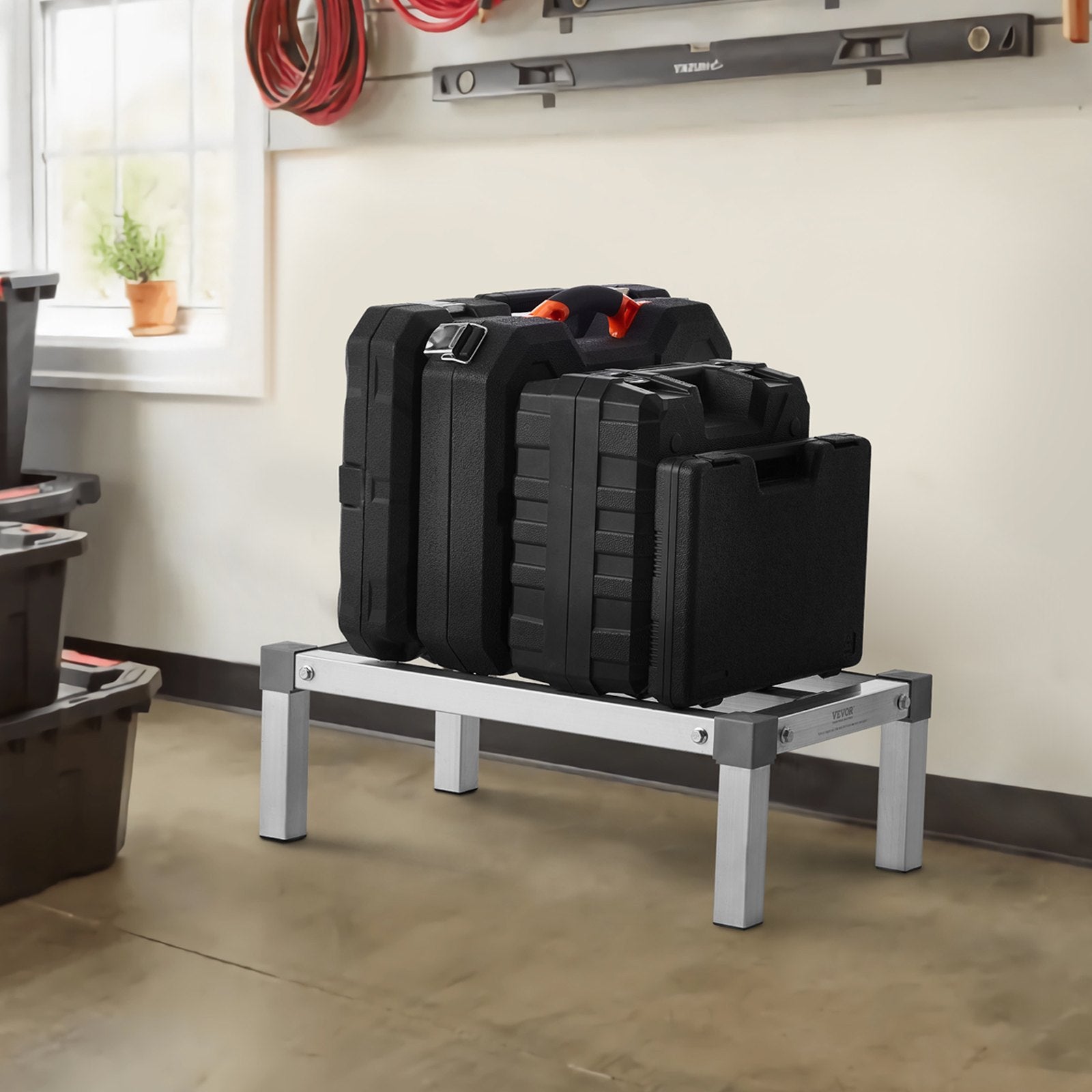 Newly Upgraded Aluminum Dunnage Rack Stationary Dunnage Rack Storage Rack