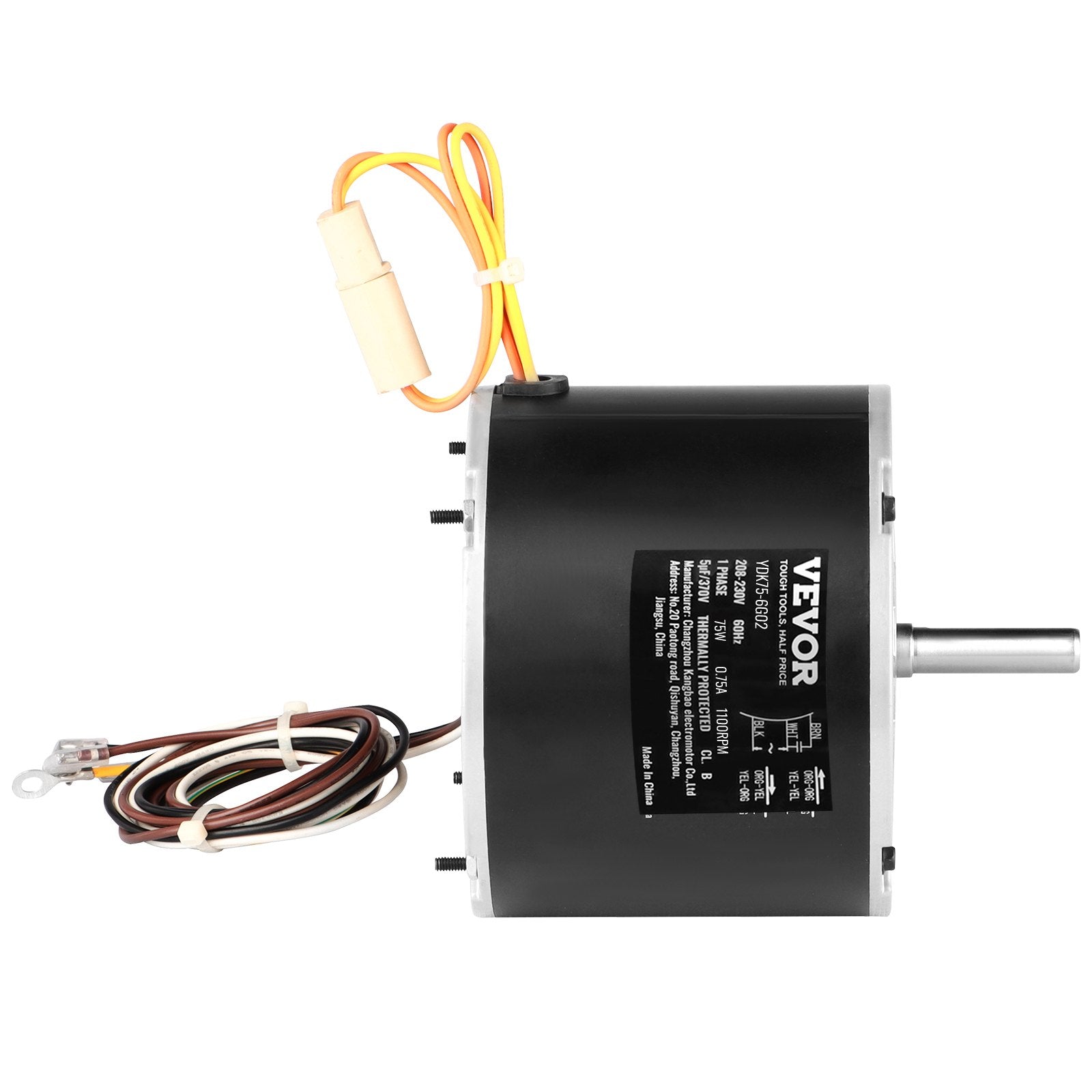 Condenser Fan Motor 5KCP39BGS069S, 5KCP39BGY915S,1100RPM, OEM Standard Upgraded Replacement Condenser Motor Reversible Rotating, Explosion-proof CBB65