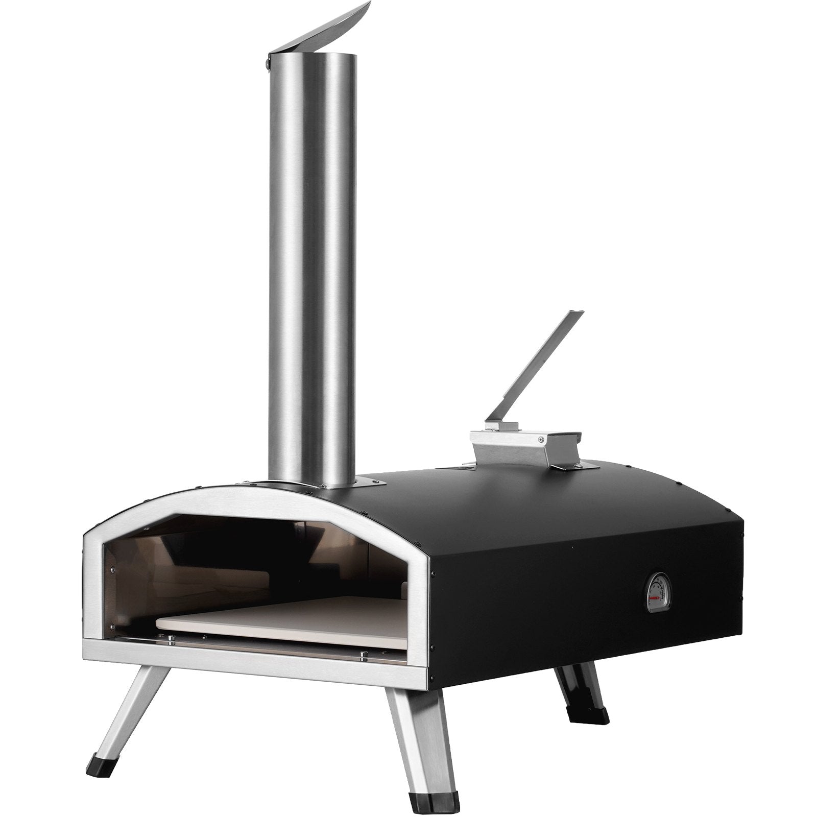 12Outdoor Pizza Oven Portable Wood Pellet Pizza Oven Iron Spray Camping